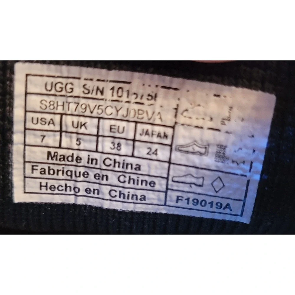 UGG‎ Navy Blue Knit Slip On Loafers Casual Sneakers Shoes 7 SAMMY Preppy